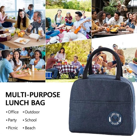 Thijox - Kleine Koeltas, Lunchtas, Picknicktas voor Kantoor en School - Ideaal voor Heren, Dames en Kinderen, Compact en Lichtgewicht, Perfect voor Fe van Thijox — afbeelding 4