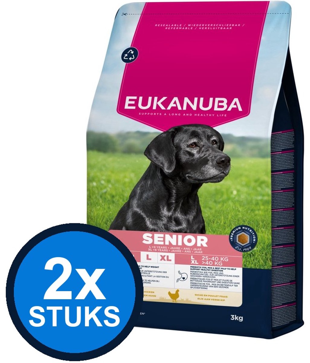 Eukanuba Eukanuba Senior Large Kip - Hondenvoer Droogvoer - 3 kg