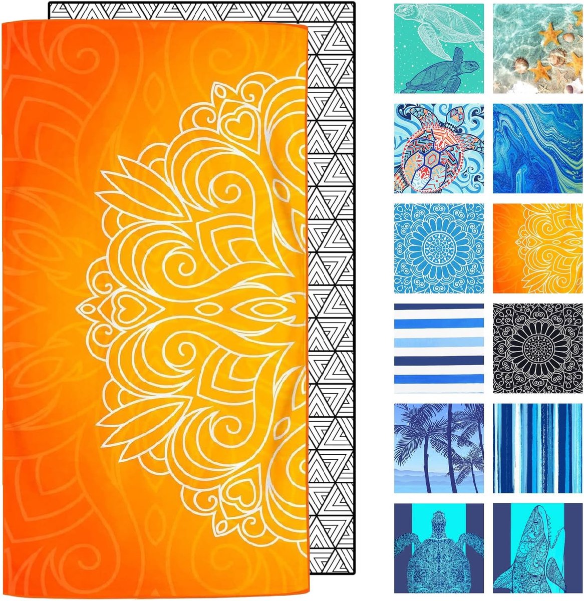Thijox - XXL Microvezel Strandhanddoek - Sneldrogend, Zandvrij, Saunahanddoek - Lichtgewicht Badhanddoek voor Camping, Strand, Tuin en Feest - Inclusi