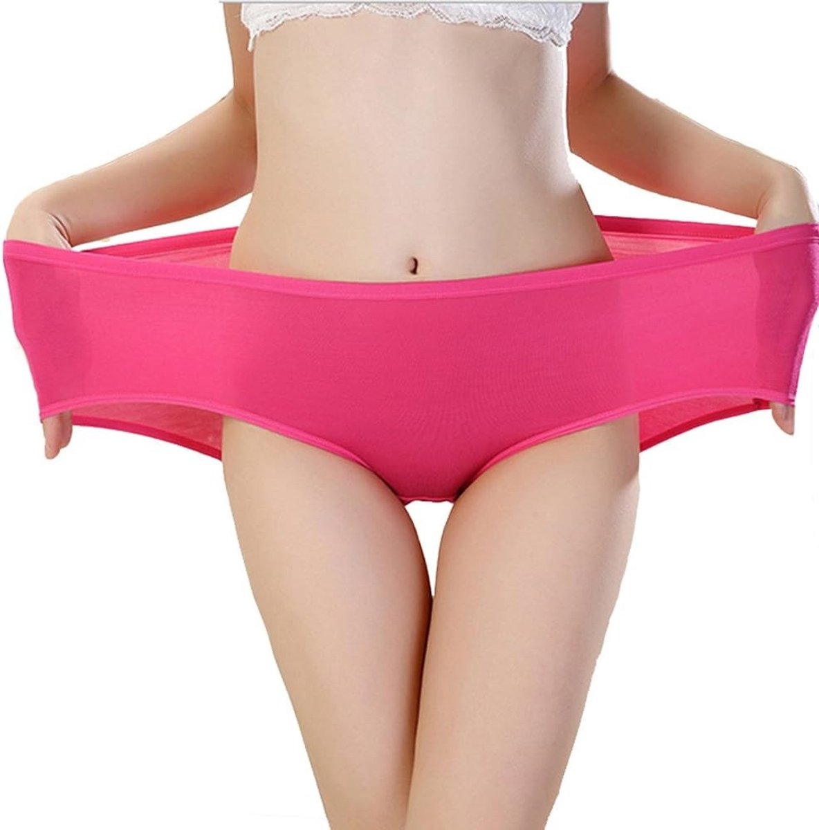 Comfortabele Dames Bamboo Hipster Ondergoed - 5 Stuks in 5 Kleuren, Maat S-L, Ademend en Zacht