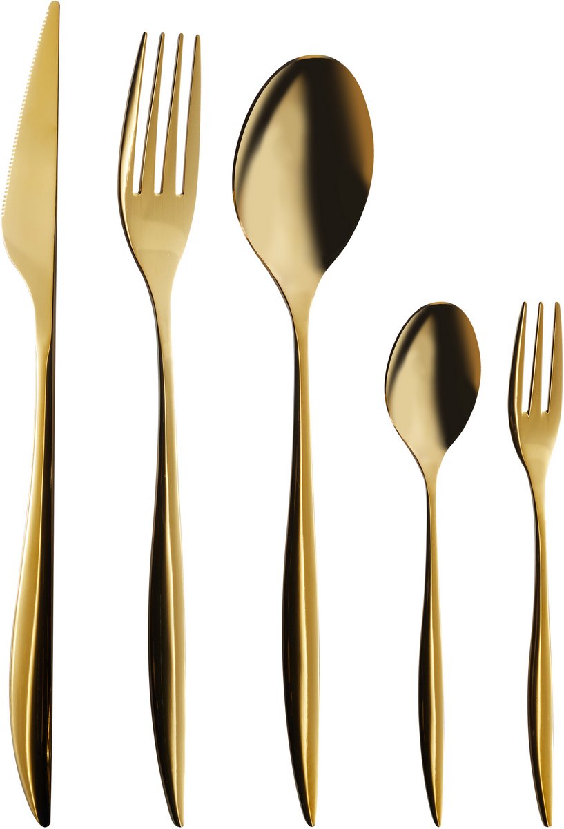 FARFALLE - Bestekset 30-delig - Goud - RVS