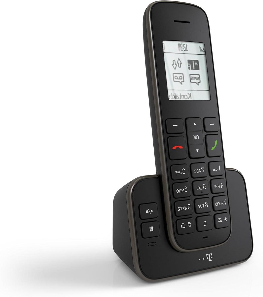 Draadloze Telefoon - Vaste Telefoon - Comfortabel Bellen - Met Antwoordapparaat - 245 Uur Standby - Zwart