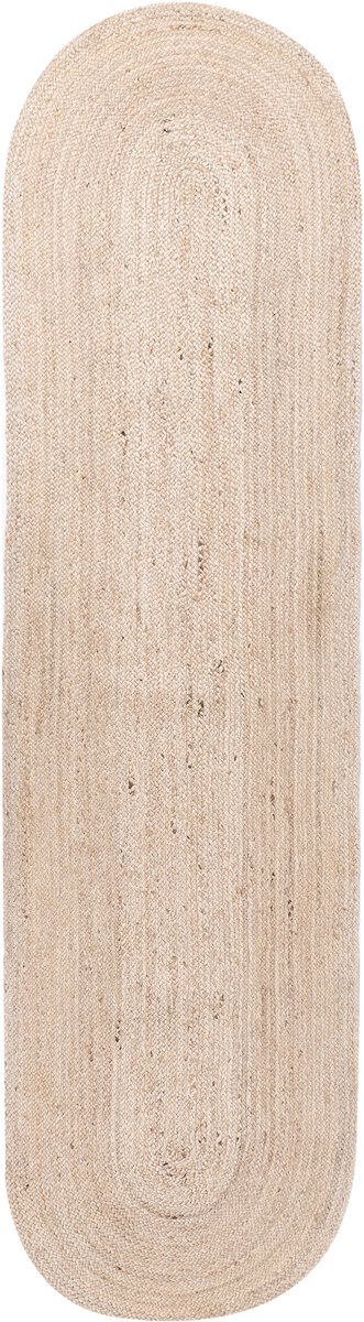 DEMIRCI - Laagpolig vloerkleed - Beige - 80 x 300 cm - Jute