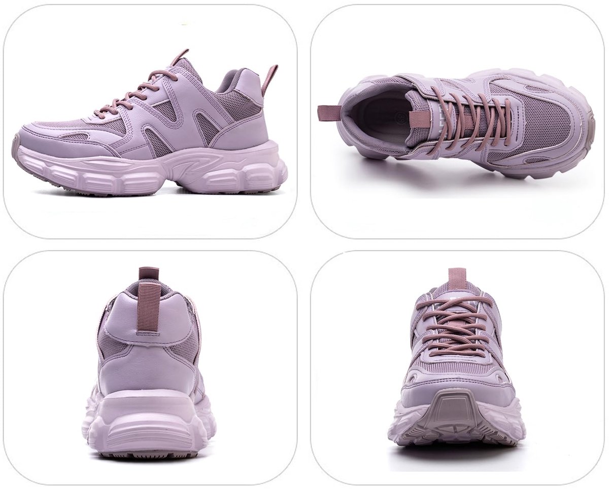 SnelShoppen - Veiligheidsschoenen Dames Lichtgewicht Werkschoenen Stalen Neus Ademend Sportieve Sneakers C01 Paars Maat 37 voor Werk, Outdoor, en Vrij