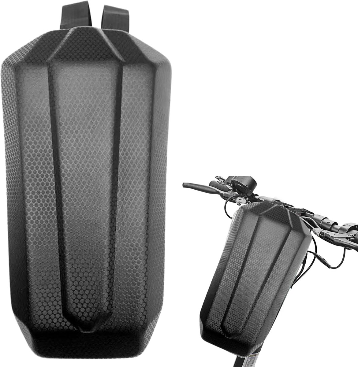 3L E-scootertas, tas voor e-scooter, tas voor e-scooter, EVA-harde schaal, stuurtas, waterdicht, grote capaciteit, scootertas voor fiets, elektrische step voor fietsen