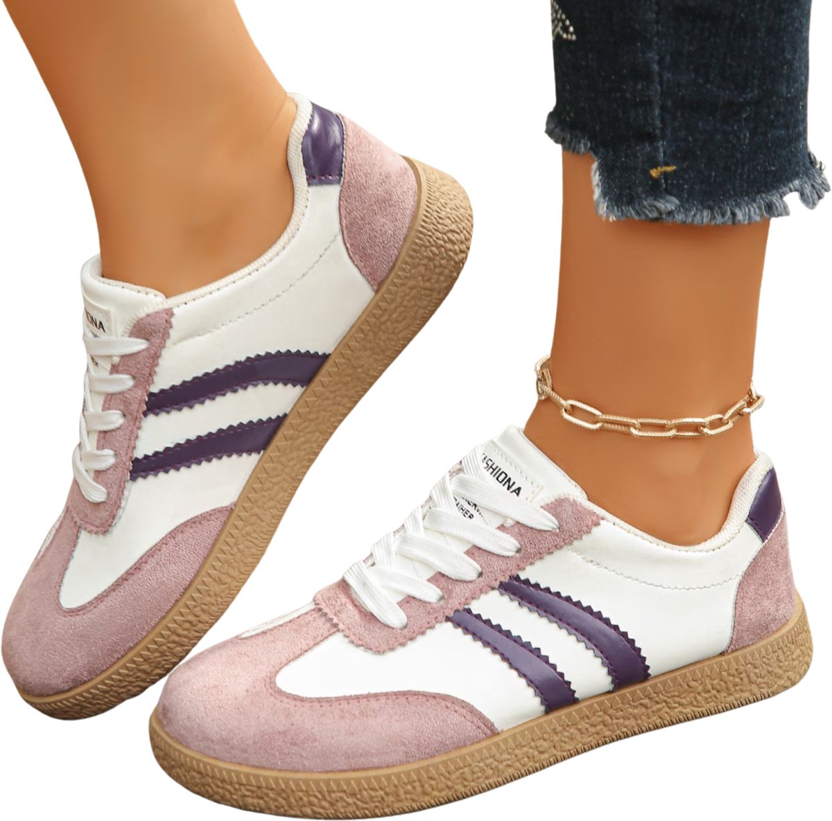 Currero Schoenen Dames Sneakers Comfortabel Slippers Casual Volwassenen 39.5 Paars