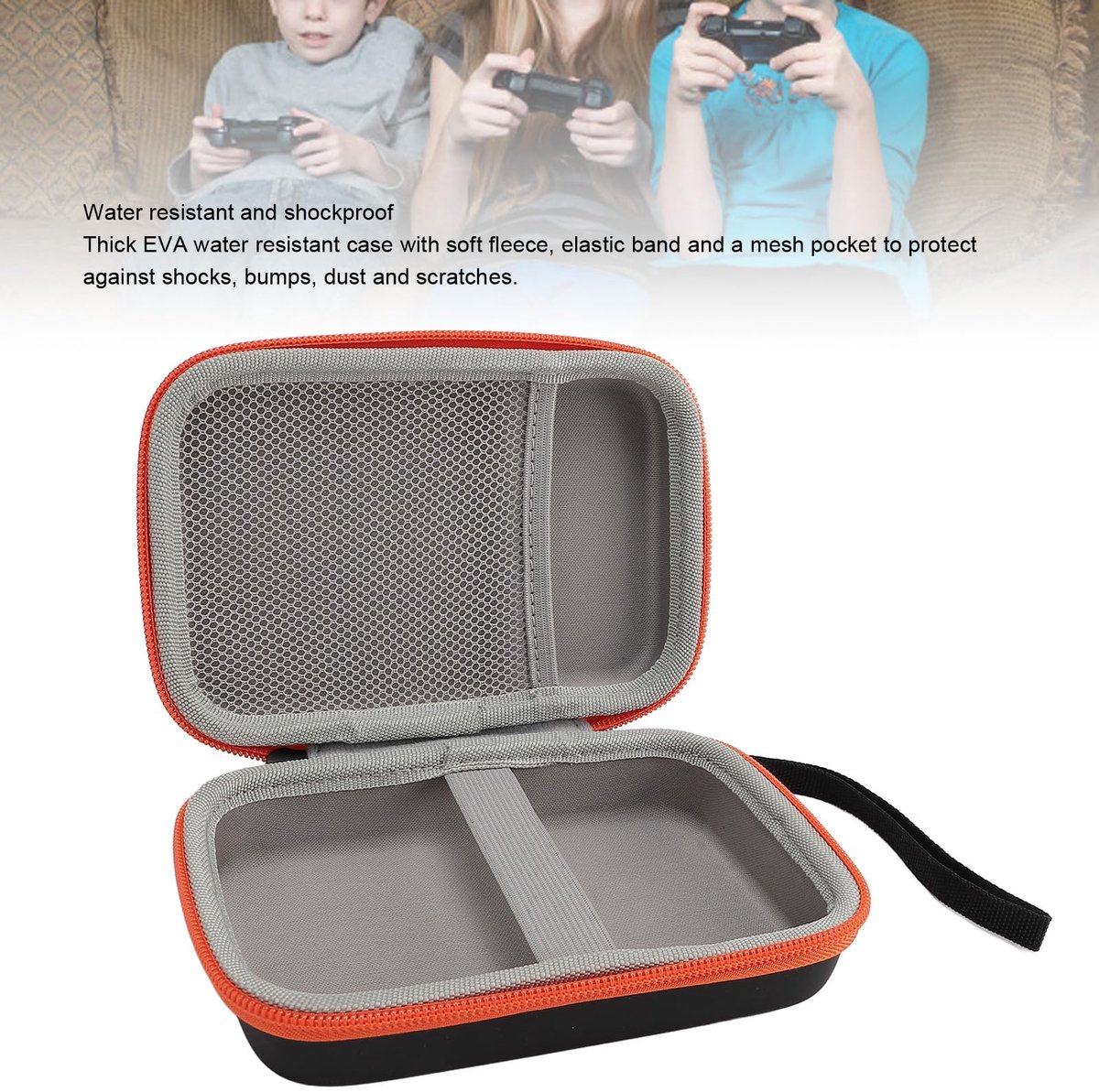SnelShoppen - Handheld Game Console Travel Case - EVA Hard Carrying Case voor Retro Controllers & Accessoires - Ideaal voor R36S, R40S PRO, RG35XXSP,