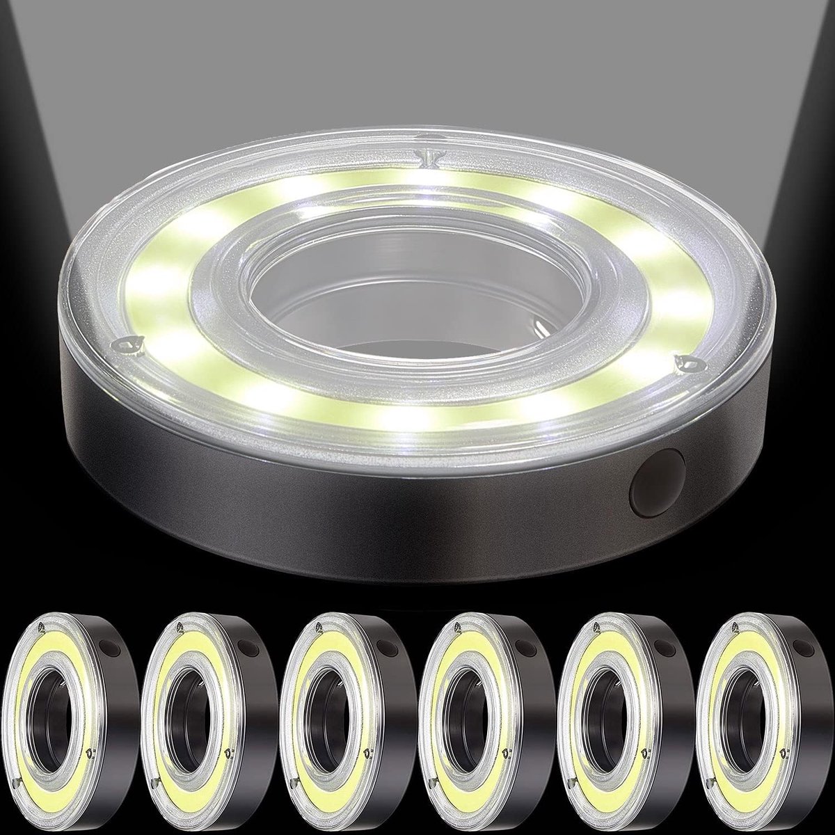 LED Glow Golfvlaggen en platenatlas (6 stuks) - Golf Retisee Night Lights Lichtgevende putting green Vlaggen - Gloeiende Gatlichten - GolfFest Accessoires - Kampeer licht Accessoires - Night Golf Spel Gadget - ideaal voor Night Golf Party - Kamperen