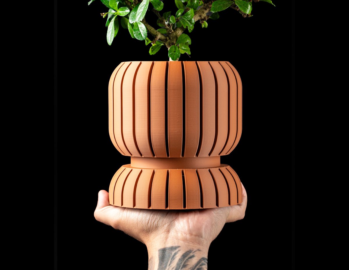 Skushy Sorelle Bloempot - Moderne Designpot voor Kamerplanten - Sculpturale Plantenpot voor Woonkamer en Kantoor - Premium Woondecoratie