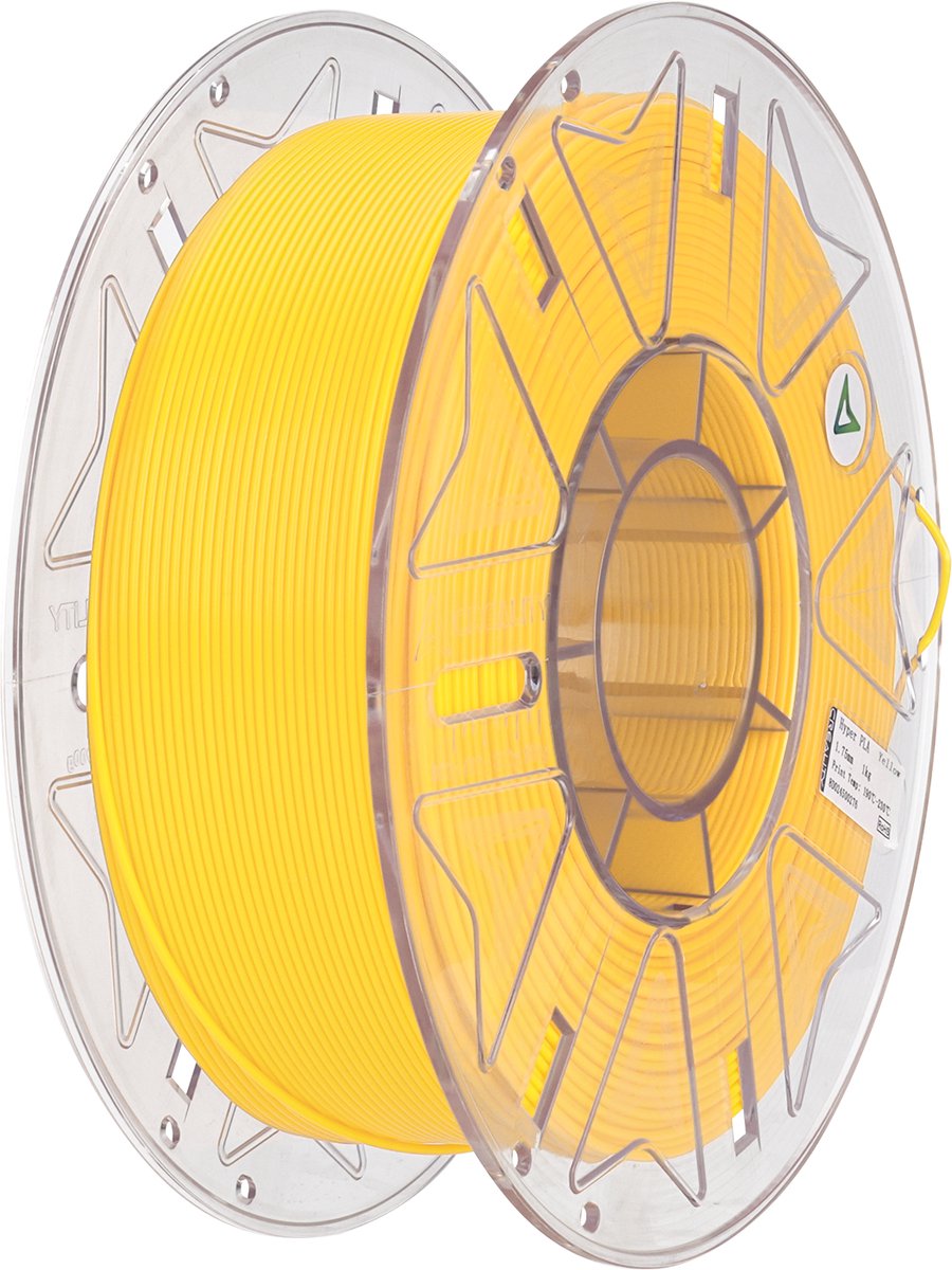 Creality Hyper PLA RFID 3D-Printer Filament - 1,75mm 1kg - Hoge Printsnelheid - RFID Herkenning - Strakke Printkwaliteit - Gebruiksvriendelijk PLA Materiaal - Geel