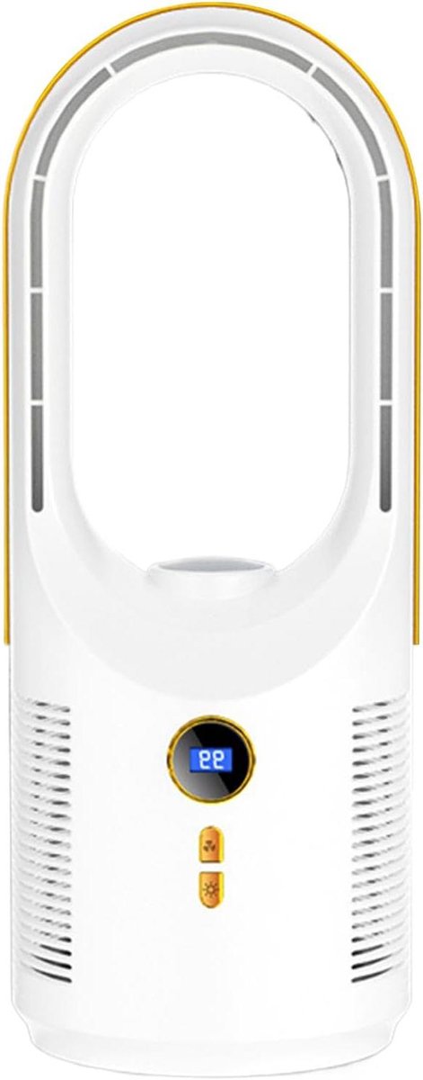 Tafelventilator Bladloos - USB Circulator - Persoonlijke Koeling - Stille Technologie - 34x14x34 cm - Wit