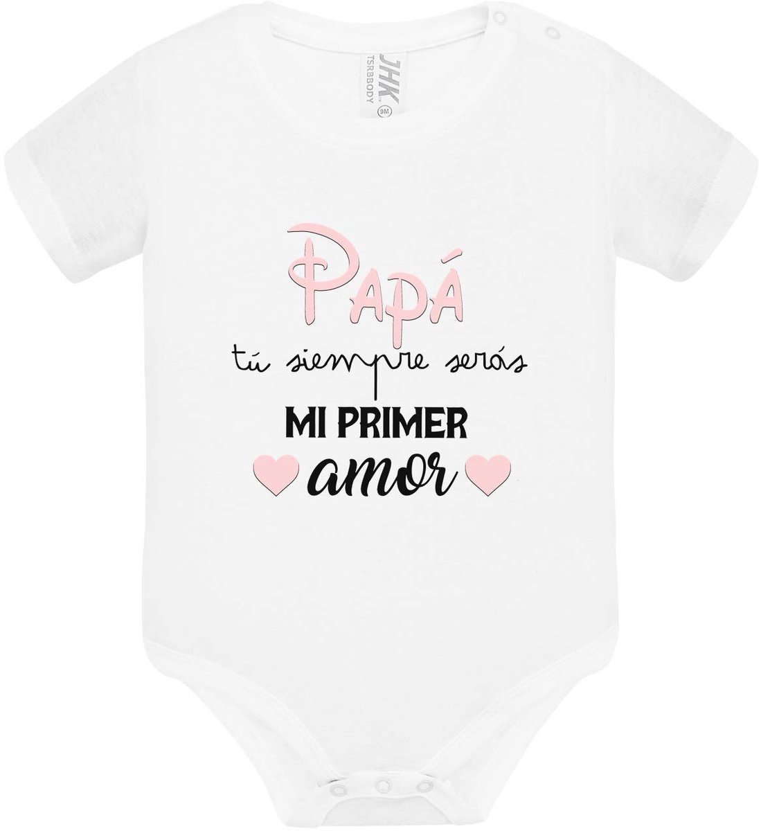 SnelShoppen - Cadeau-body voor papa - Mijn eerste liefde - Katoenen babykleding - Schattige romper voor jongens en meisjes - Perfect voor kraamcadeau,