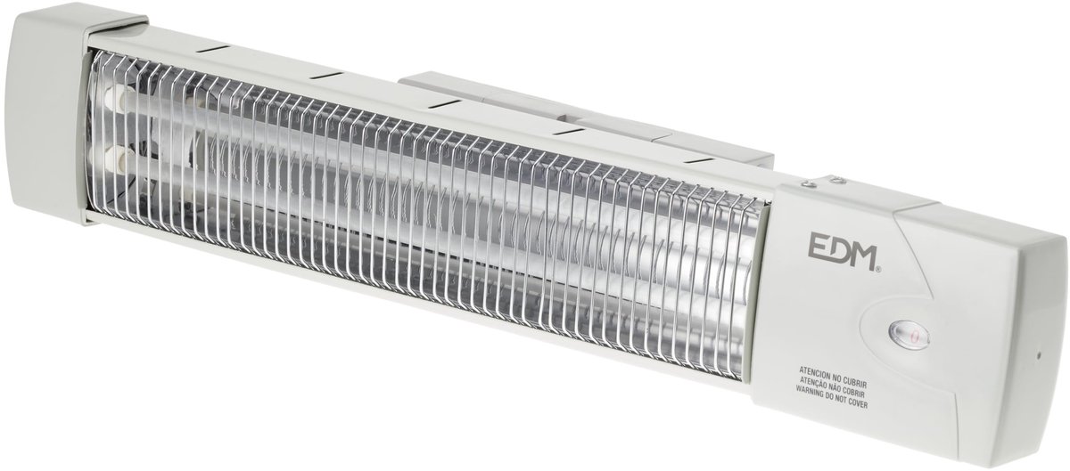 SnelShoppen - Grijze Kwarts Kachel 600-1200 W Draaibaar - Energiezuinige Verwarming voor Thuis, Tuin, Camping en Feestjes