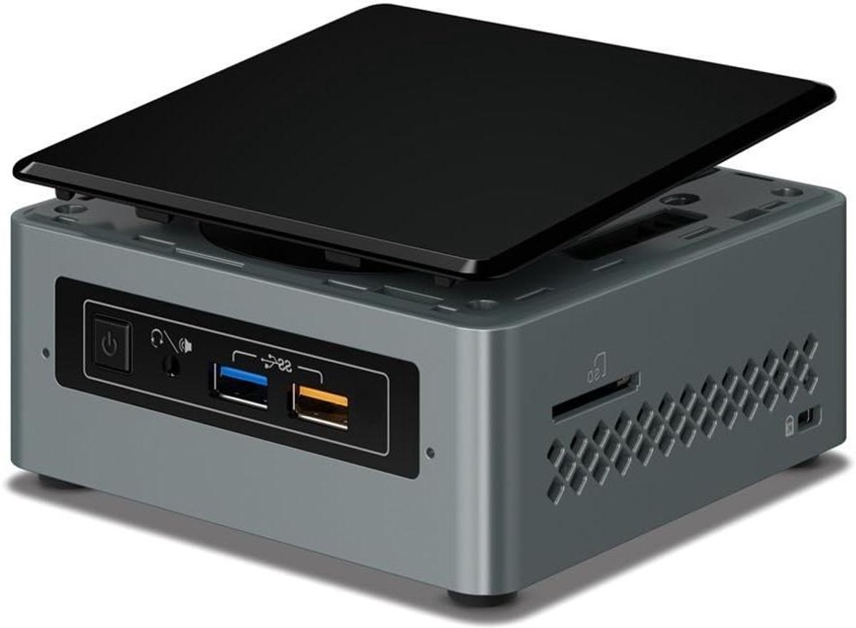 Mini PC - Compacte Computer - Home Entertainment - 4K Video Ondersteuning - Barebone - Zilver Zwart