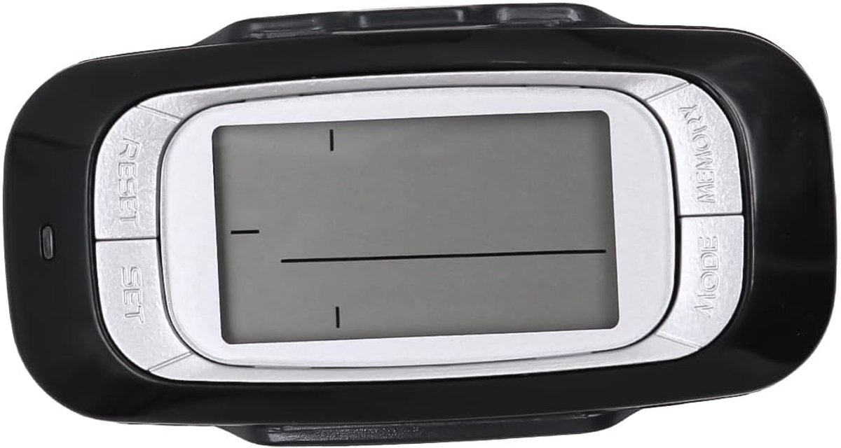 SnelShoppen - 3D Stappenteller Clip On Fitness Tracker met Afstandsdetectie en Alarmfunctie voor Gym, Wandelen, Hardlopen, Multifunctioneel, Draagbaar
