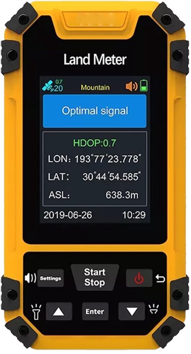SnelShoppen - 2,4 Inch Handheld GPS Navigatie voor Wandelen, Waterdicht met Stembegeleiding, Gegevensexport, Compact en Draagbaar voor Buitenactivitei