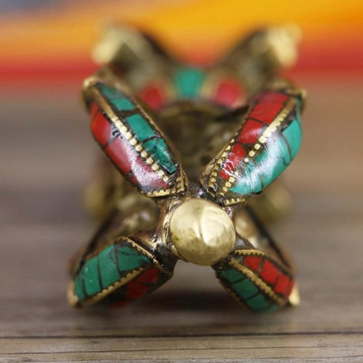 Tibetaanse Vajra Dorge - Vintage Stamper voor Boeddhistische Rituelen en Feng Shui