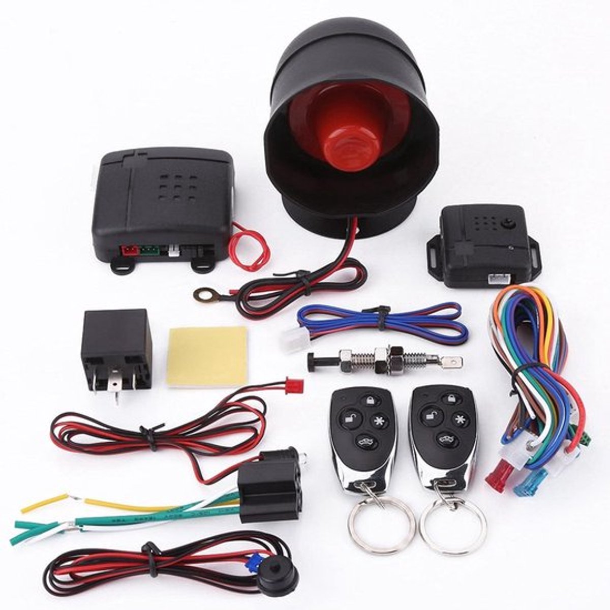 Universeel Auto Alarm Systeem met Afstandsbediening - Hoogwaardige Beveiliging voor Jouw Auto