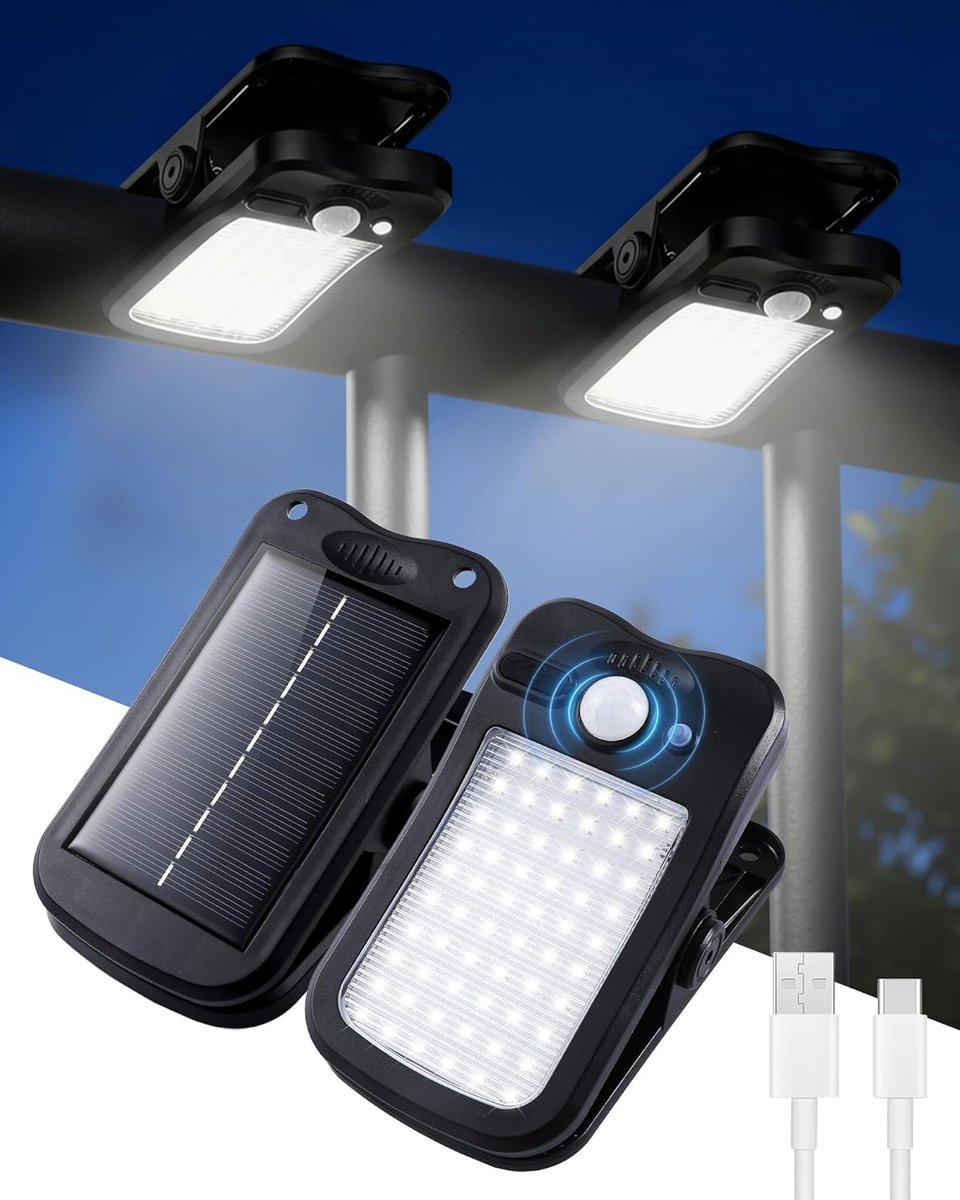 Solar Buitenverlichting met Bewegingssensor - 60 LEDs - IP44 Waterdicht - Voor Tuin en Hek - SnelShoppen
