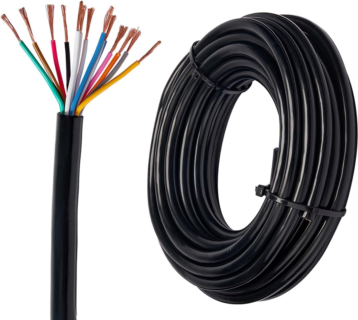 Voertuig kabel 10 m - 13 x 0.5 mm² - Flexibel - Ideaal voor aanhangwagens - SnelShoppen
