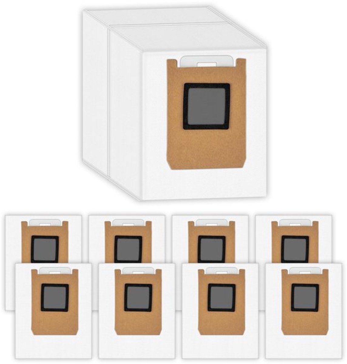 Stofzuigerzakken 9 Stuks - Vervangend voor Eufy Omni E28/E25/E35/C28 - Hoge Capaciteit - Premium Filtermaterialen - Eenvoudige Installatie - Stofzak