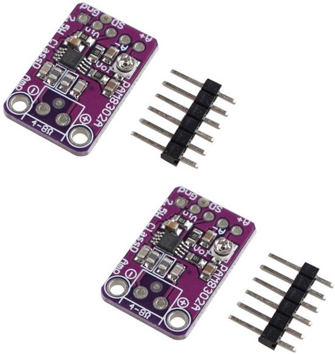 - PAM8302 Mono Class D Audio Versterker Module - Ideaal voor Draagbare Projecten - 2.5W versterking - Perfect voor audio liefhebbers - 2