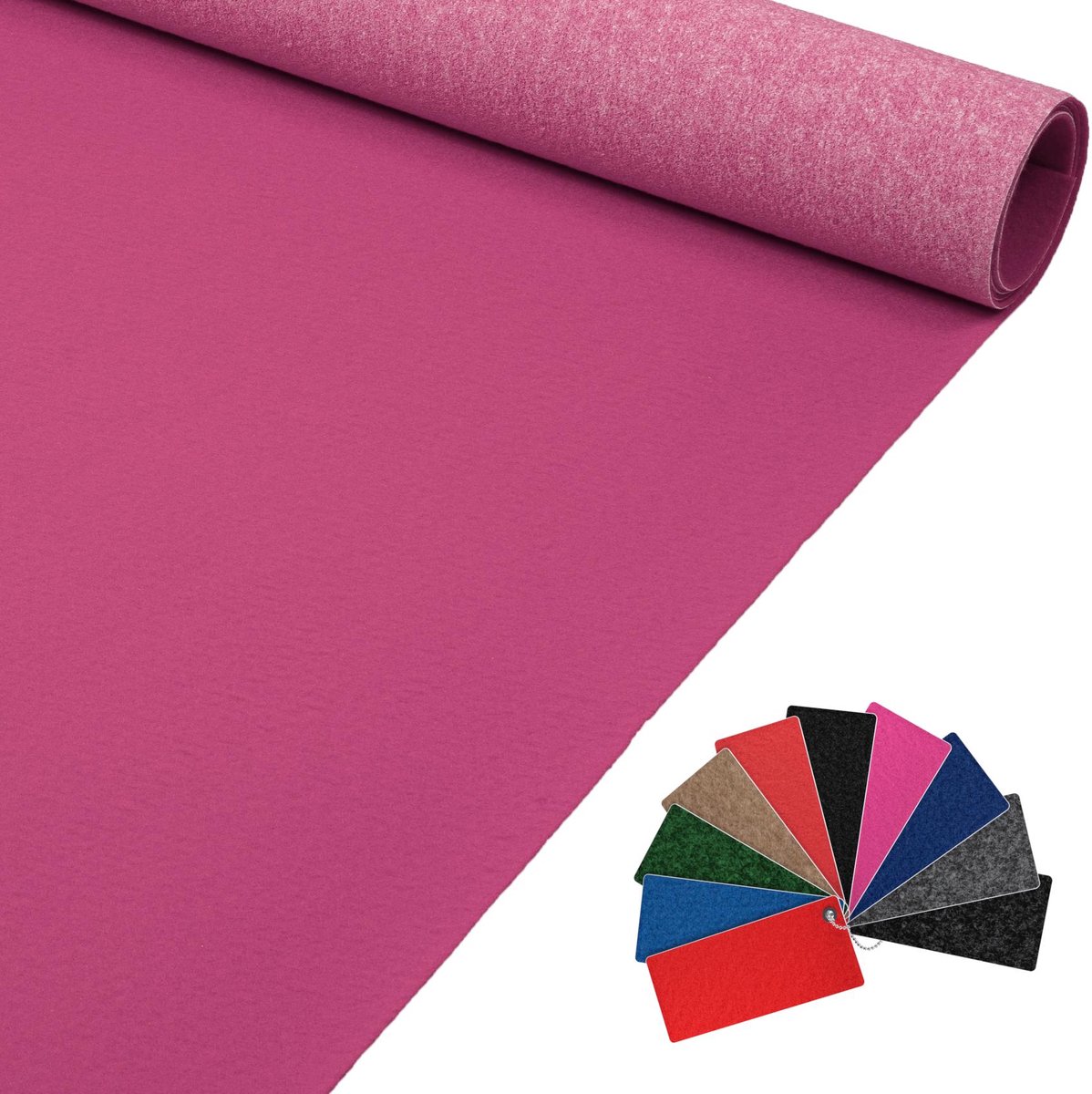 ANRO Eventtapijt op Rol 140 cm x 30 m Roze – Beurstapijt Messeloper Loper Op Maat Weerbest