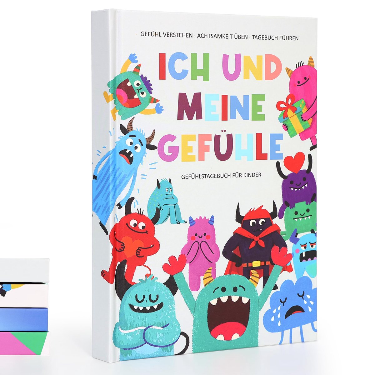 SnelShoppen - Emotiedagboek voor Kinderen - Kleurijk Monster Thema - Creatief Schrijfboek - Voor Emoties en Gevoelens - Perfect voor Kinderen - 120 Pa