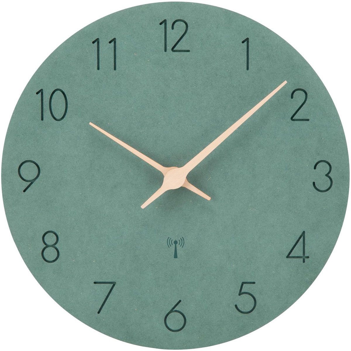 SnelShoppen - Warminn Wandklok, Radiogestuurd, Geruisloos, Vintage Design, 30 cm, Houten Klok voor Slaapkamer, Woonkamer en Keuken, Retro Decoratie
