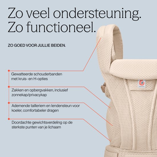 Ergobaby Omni Classic Mesh Draagzak - Charcoal Grey — afbeelding 3