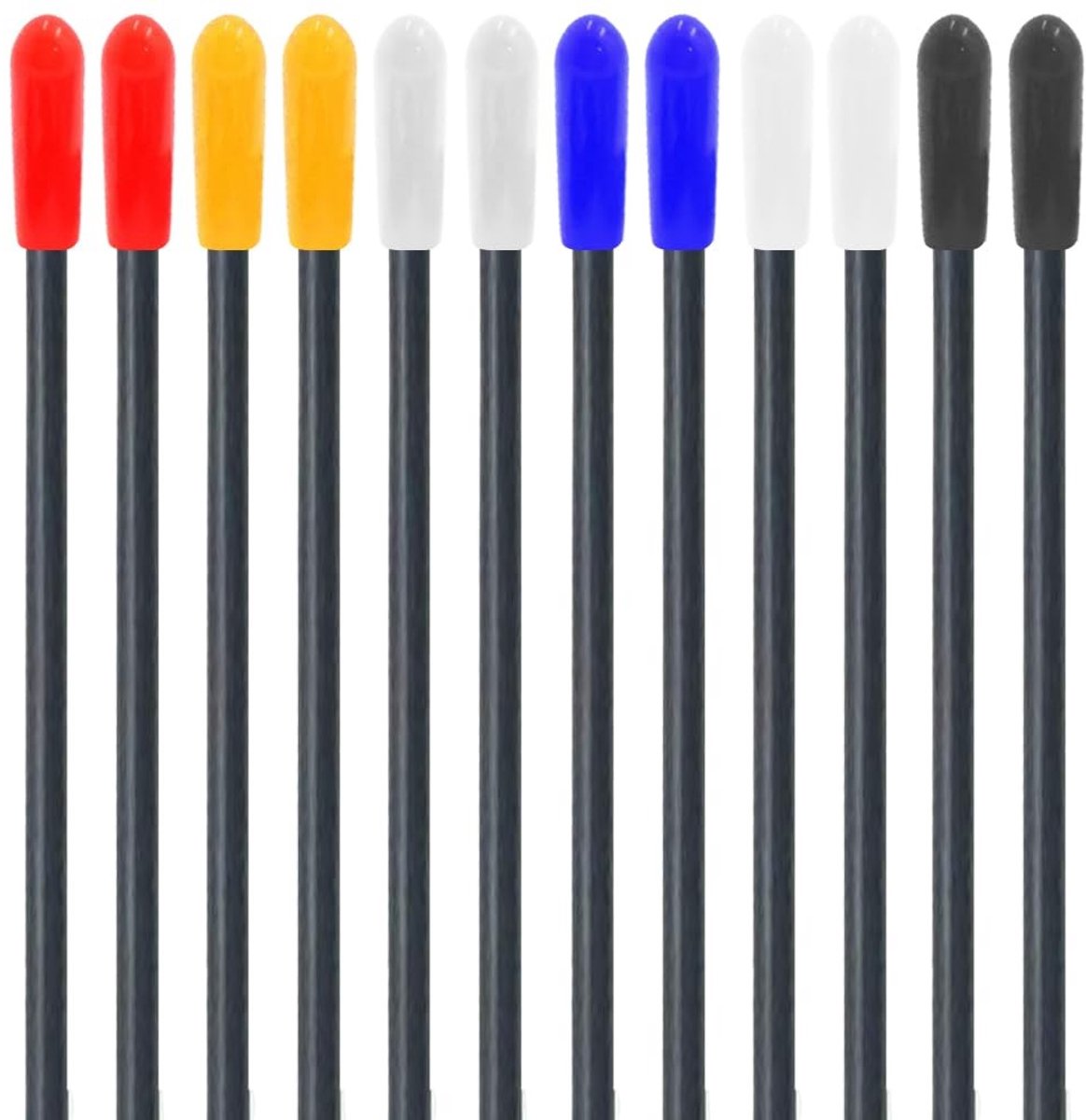 Beschermbuis voor Antennes met Kappen voor RC Voertuigen, Drones, Quadcopters en Multicopters - 12 Stuks voor 2.4G Ontvangers