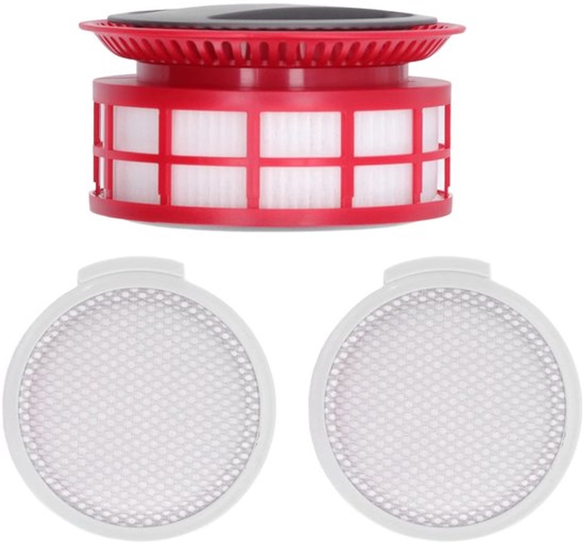 Stofzuigerfilters Efficiënte Vervanging - Stofzuigeraccessoires - Achterfilter - Filterscherm - Allergenenreductie - Materiaal: ABS