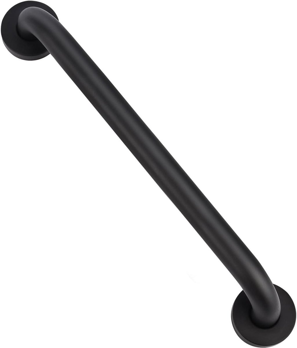 Badkamer Handgreep - Veiligheidshandgreep - Ondersteuning Bieden - Roestvrij Staal - 40 cm - Zwart