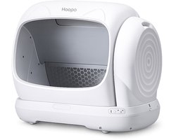 Hoopo Magna - Automatische Kattenbak - XXXL 106L - Zelfreinigende Kattenbak - Met App - Met Anti Geurtablet en 20 Opvangzakjes