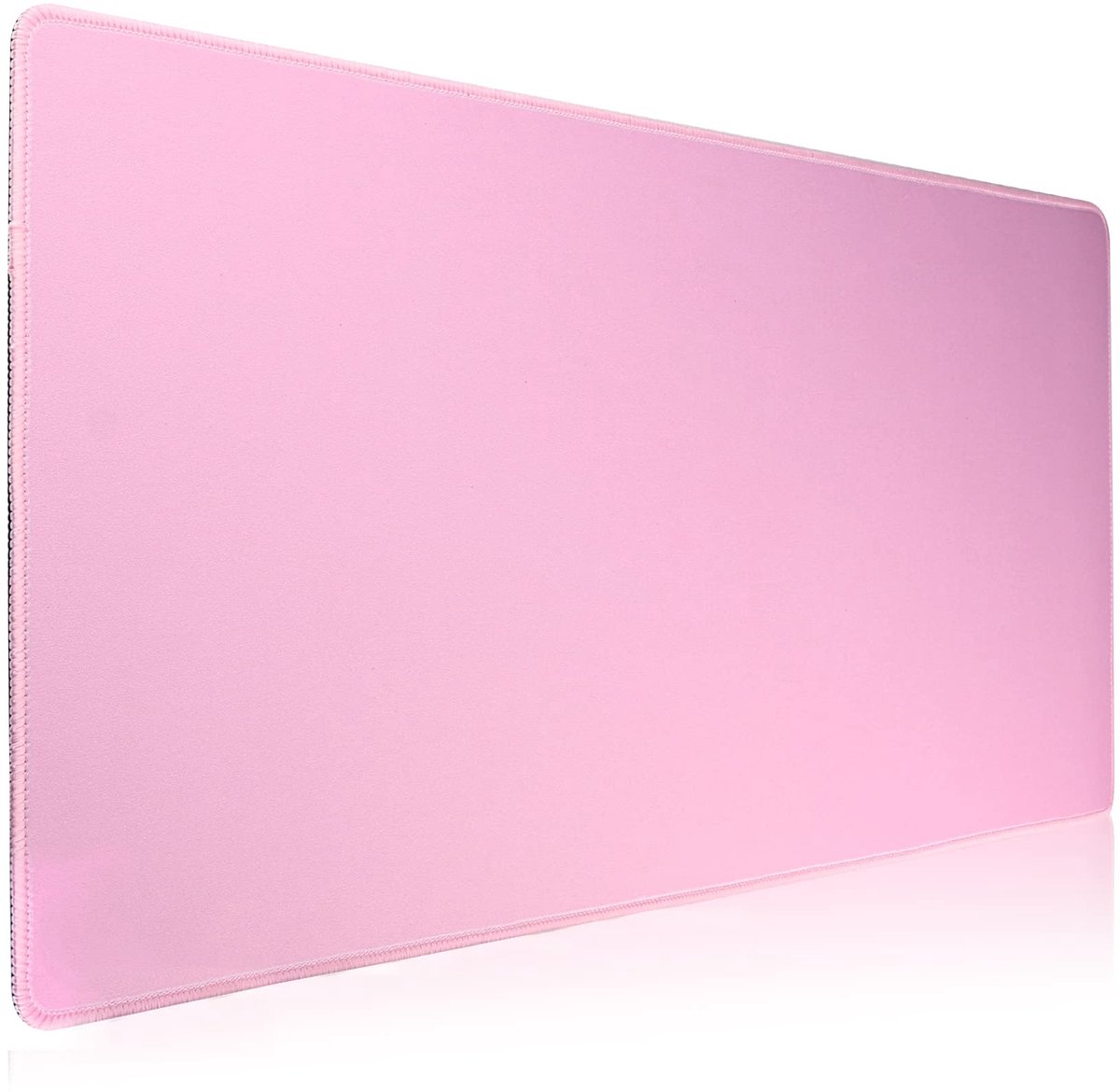 SnelShoppen - Gaming muismat XXL 70x30 cm, Antislip Waterdicht, Genaaid, Roze, Voor Gaming en Kantoor