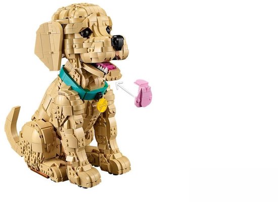 LEGO® Icons Golden Retriever Puppy - Decoratieve Dierenfiguur - Bouwset voor Volwassenen - 11384