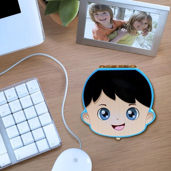 Tandendoosje jongens en meisjes - Melktanden bewaardoosje - Tandendoosjes voor kinderen - Tandendoosje - Melktandendoosje voor een babyjongen- Baby cadeau - Koester de kostbare momenten - Blauw — afbeelding 4