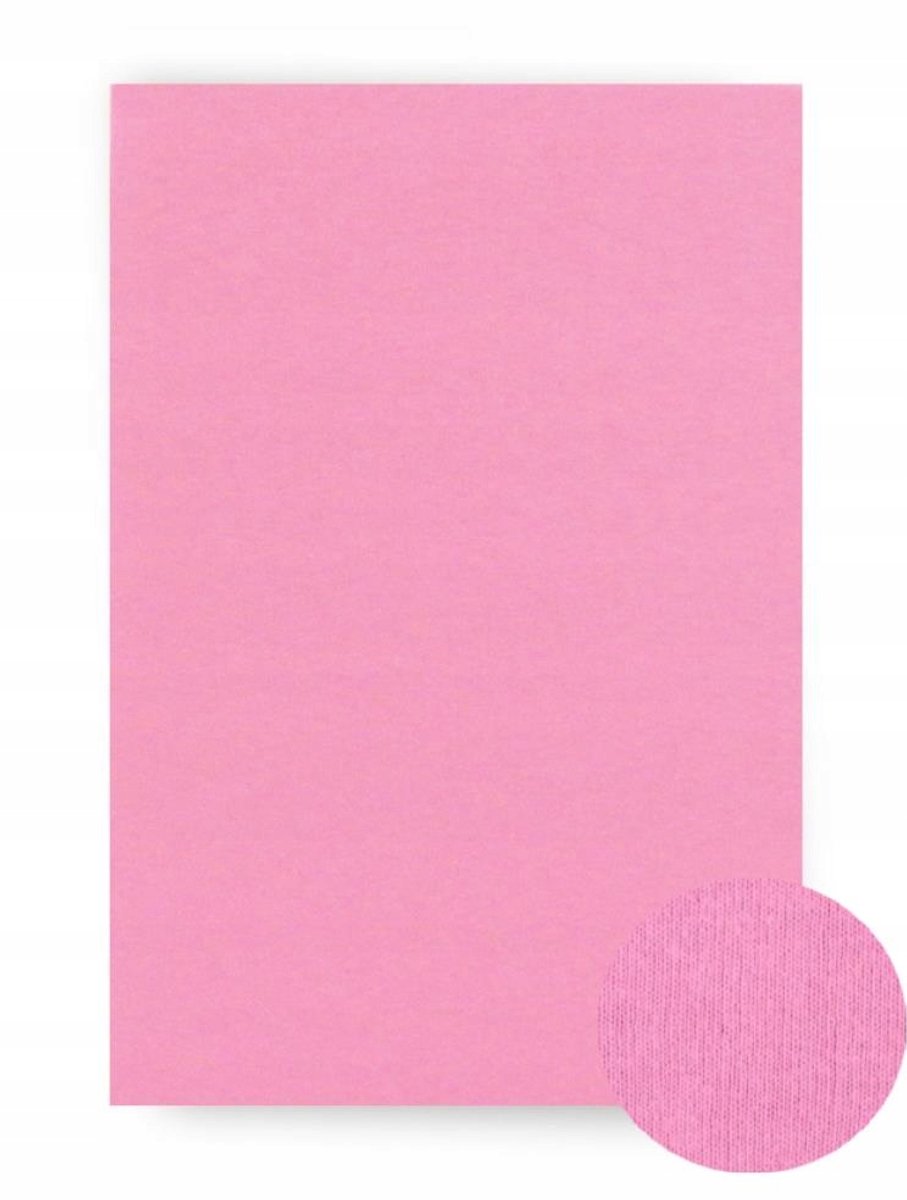 KONEY - Hoeslaken jersey 140 x 200 cm - Roze - 160 g/m² - matras tot 20 cm