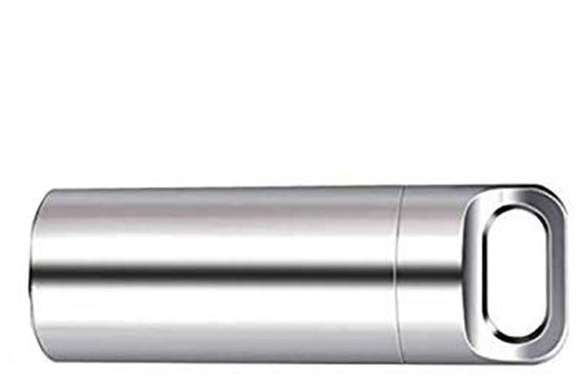 Pillendoos Waterdicht - Draagbaar - Messing - Sleutelhanger - O-ring - Formaat 3,9 x 1,15 cm - Medicijncontainer