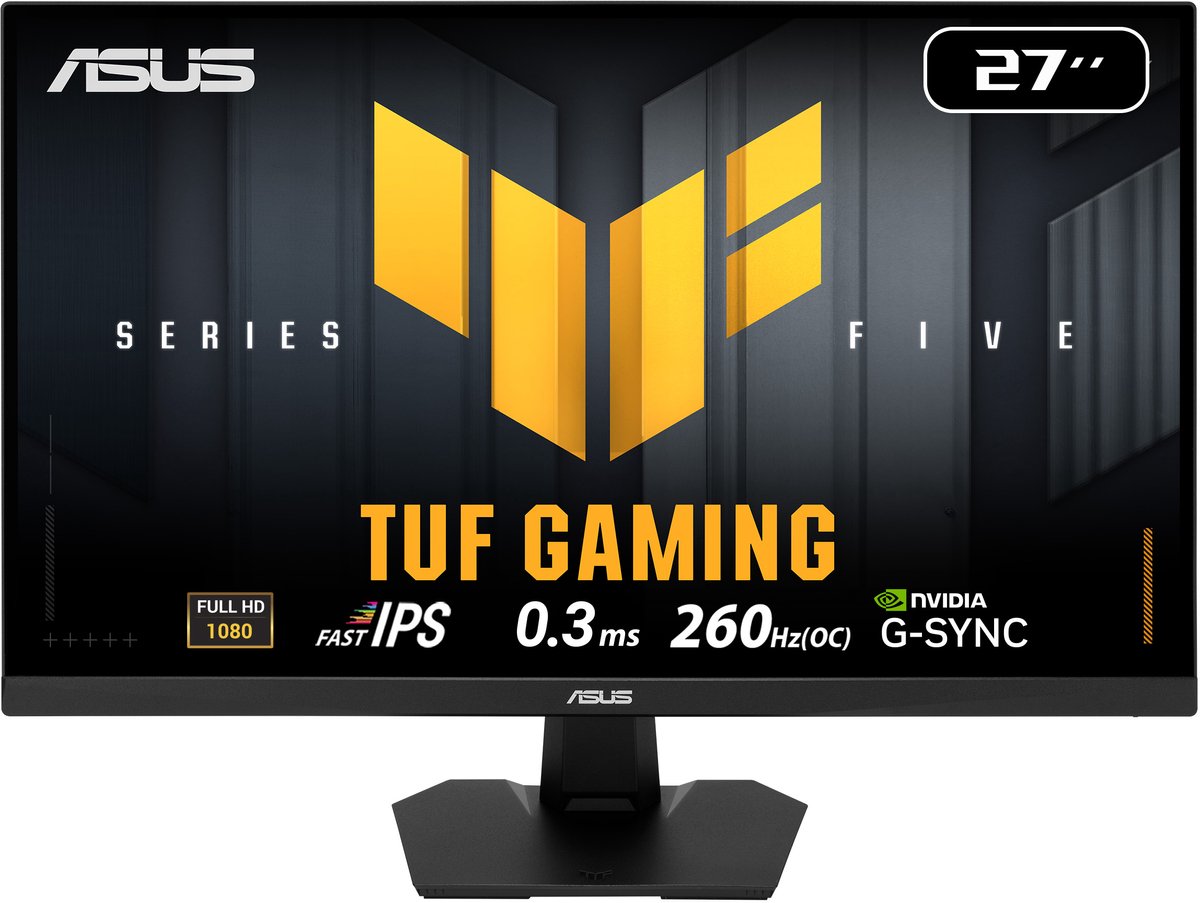 ASUS TUF Gaming VG279QM5F - FHD Fast IPS Gaming Monitor - 240hz - 1ms - Speakers - 27 inch