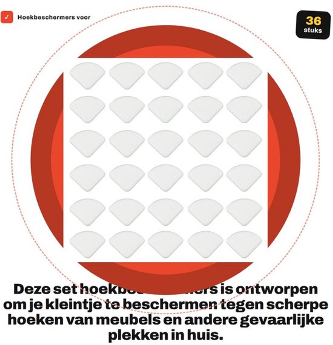 Hoekbeschermers - 36 Stuks - Premium Siliconen - Randbeschermers - Meubelbescherming - Veiligheid voor Baby's