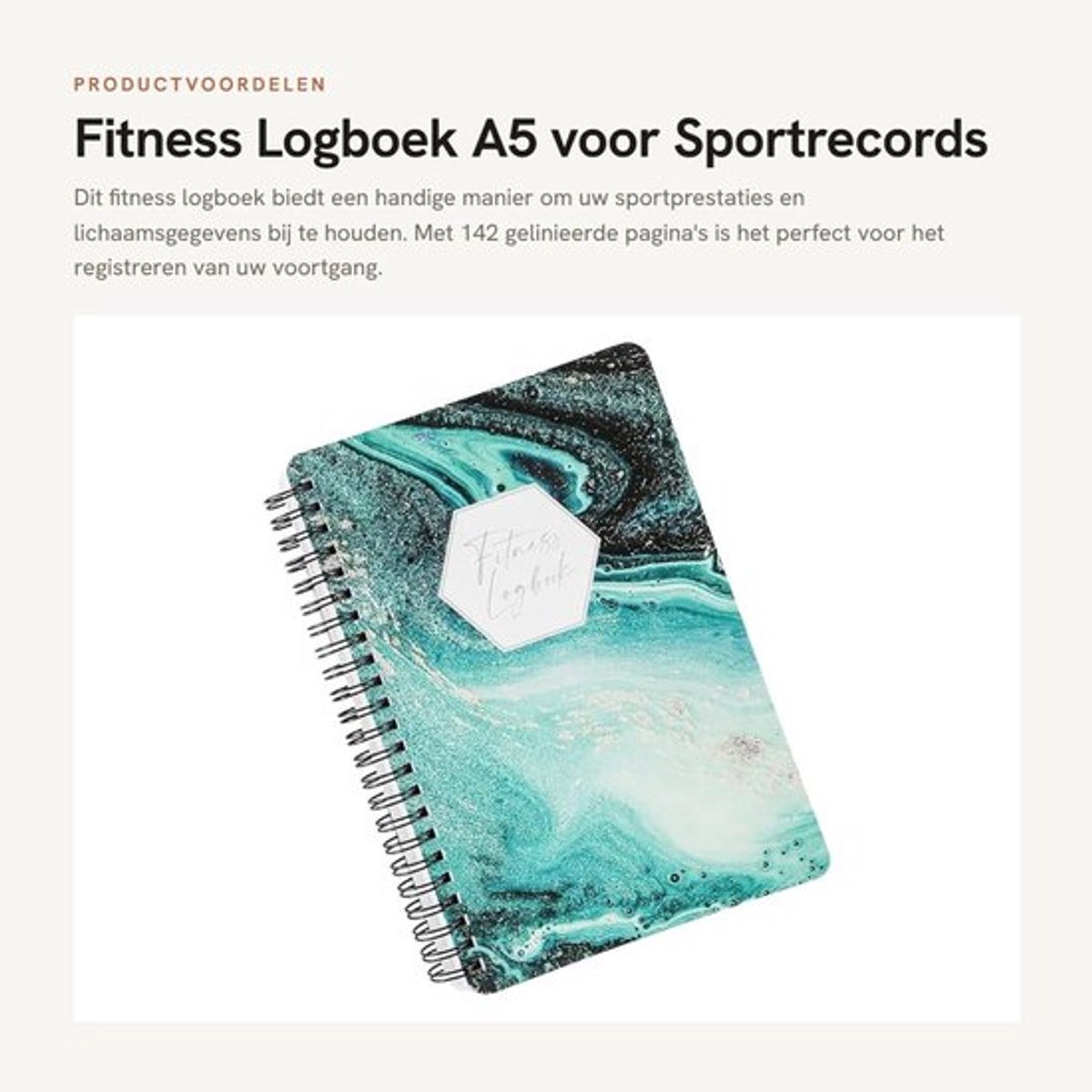 Fitness Logboek A5 voor Sportrecords