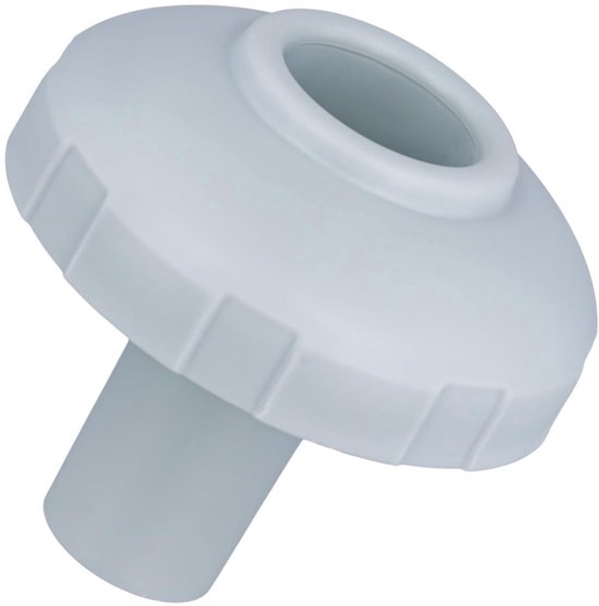 Zwembad Inlaat/Uitlaat Mondstuk Lichtgrijs - 32mm Connector - Zeef Connector - Vervangingsonderdeel - Geschikt voor Intex - Afmetingen 9x8,5x2,7cm - Zwembadconnector