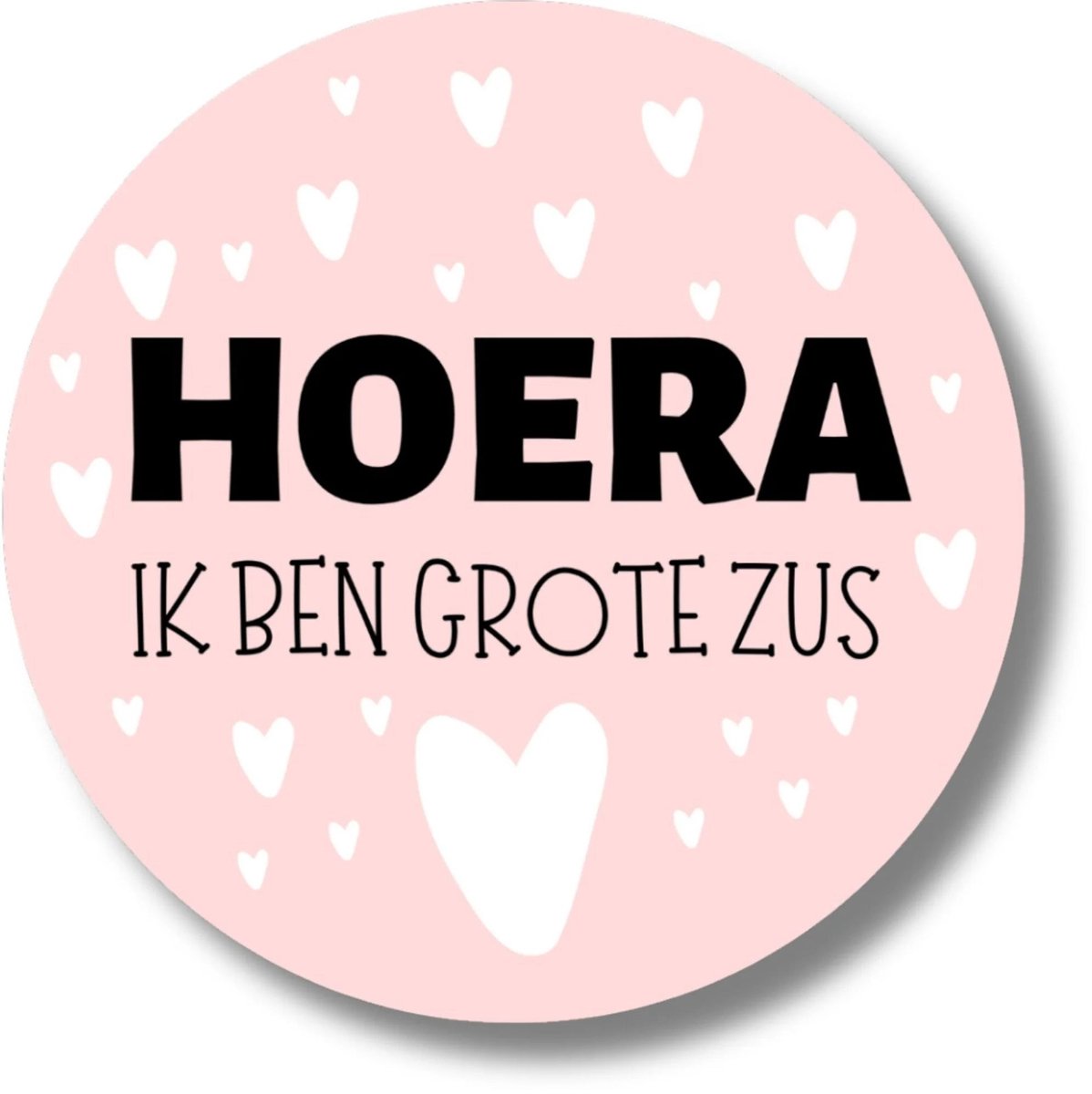 Traktatiestickers Grote Zus | Hoera Ik Ben Grote Zus | 20 Stickers | Geboorte Broertje of Zusje | Memories Are Timeless