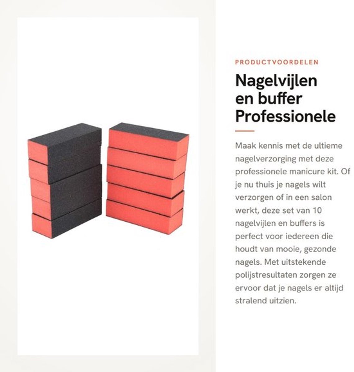 Nagelvijlen Professionele Manicure Kit - 10 Stuks - Polijstnagels - Slijtvast - Geschikt voor Thuis/Salon - Flexibel Gebruik - Nagelverzorging