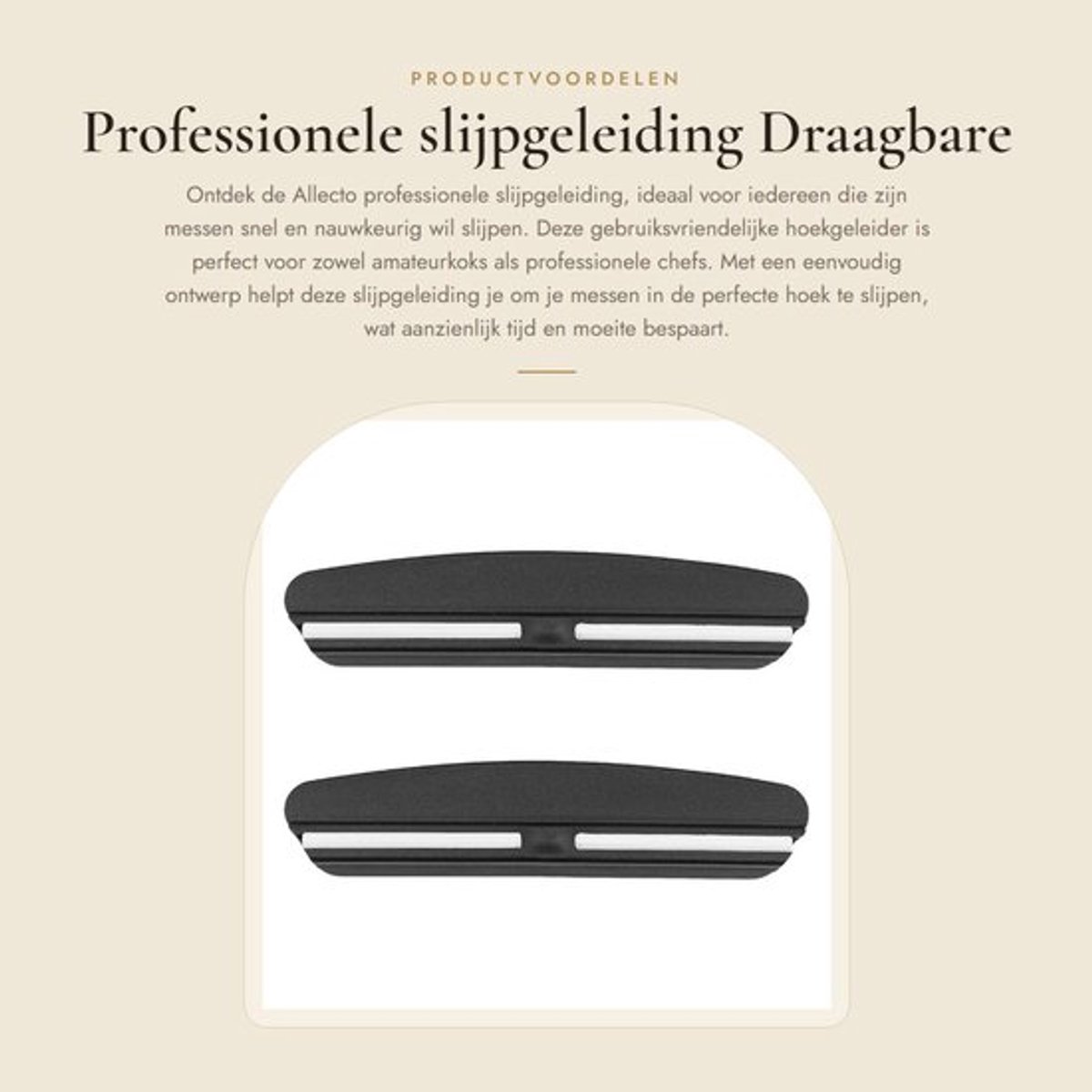 Slijpgeleiding 2 Stuks - Professionele Hoekgeleider - Draagbare Messenslijper - Gebruiksvriendelijk Design - Kunststof - 9 x 10 x 1,8 cm