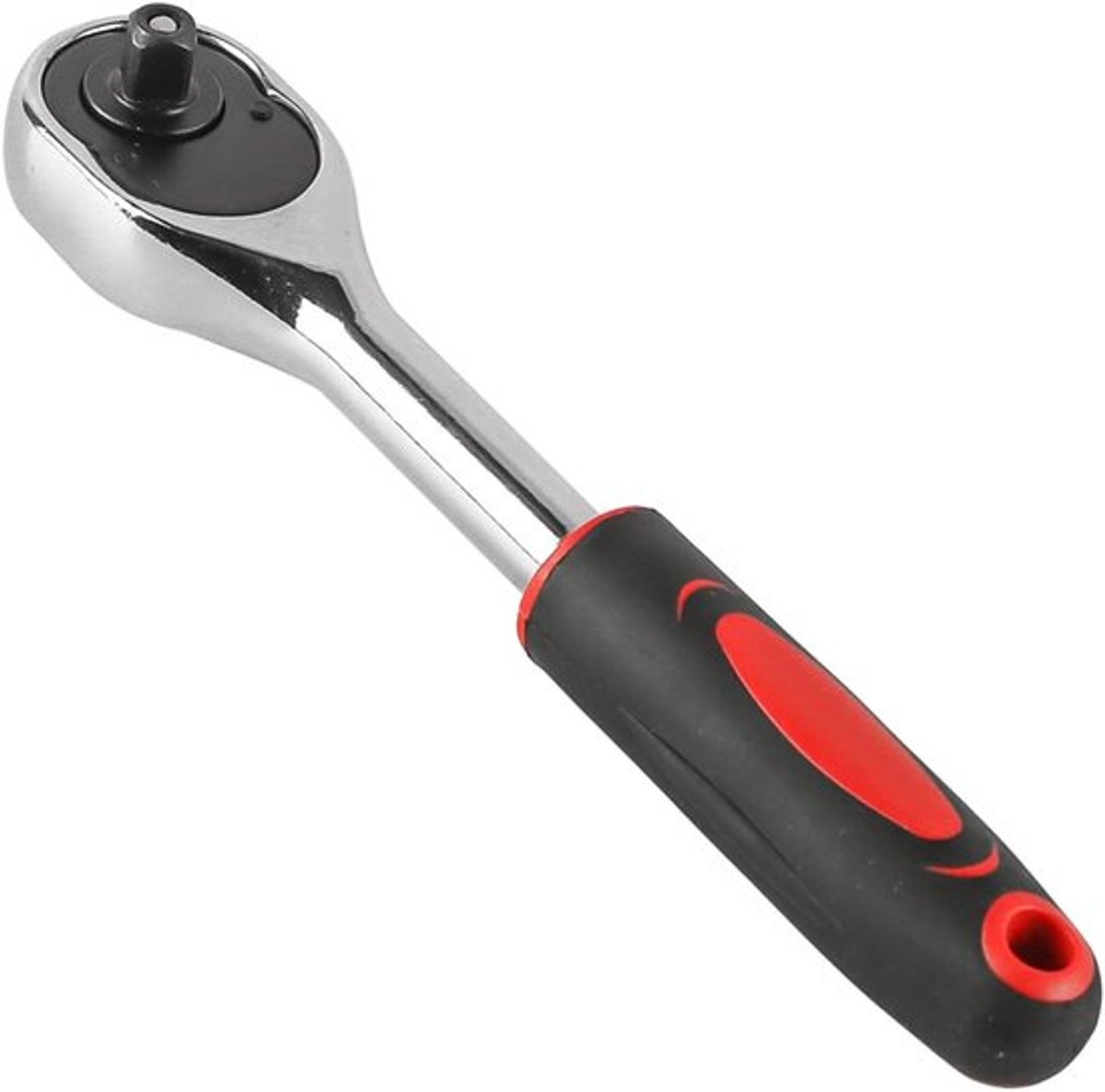 Aandrijfratel 1/4 Inch - Ratelsleutel 24 Tanden - Omkeerbare Ratel - Handvat - Geschikt voor Auto en Meubelmontage - Lengte 150 mm