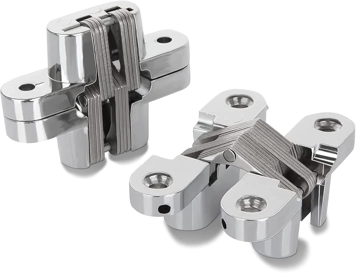 Verborgen roestvrijstalen deurhengsels voor een onzichtbare afwerking - 2-3/8'' - Duurzaam, stevig en discreet