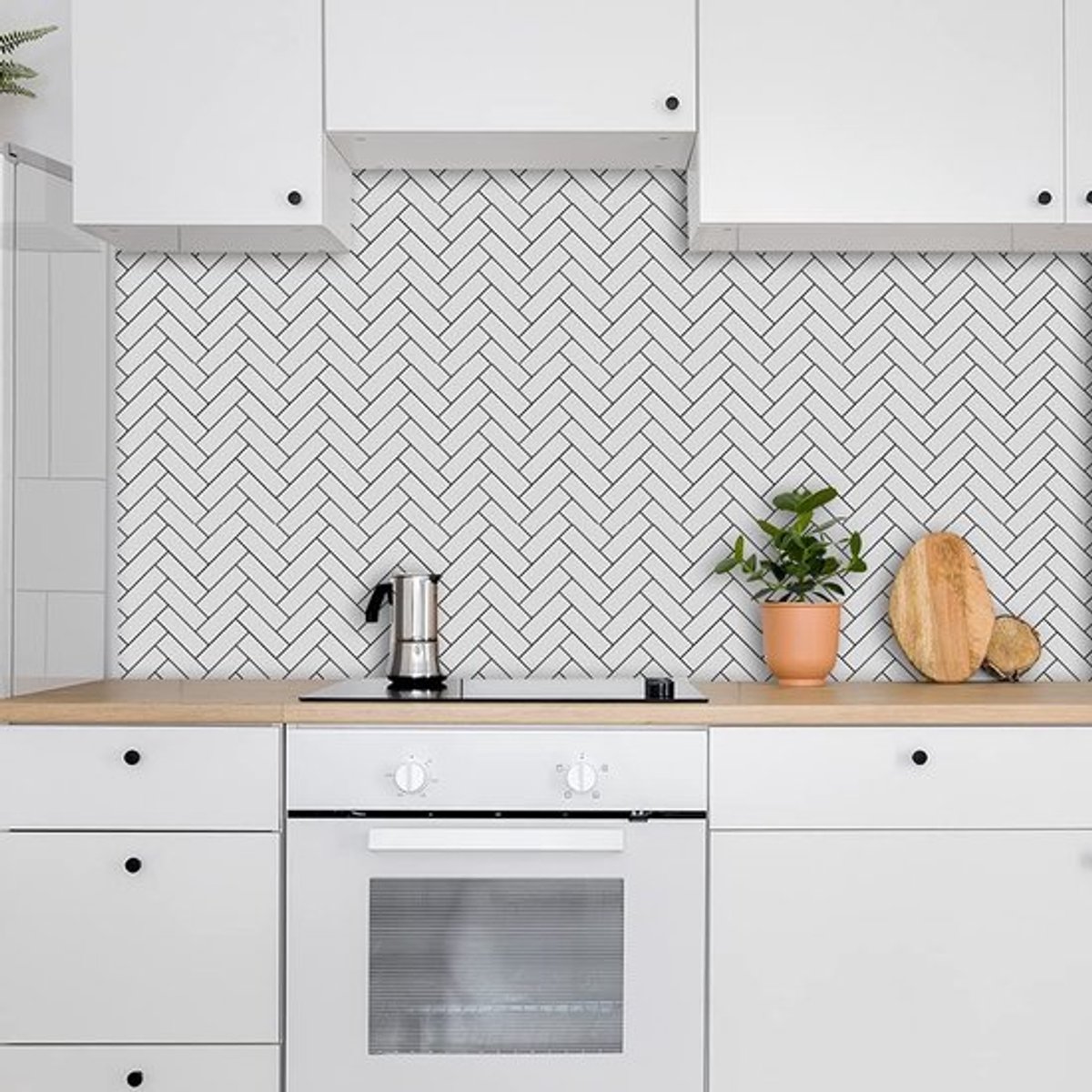 Tegelstickers Set van 10 - Muurstickers voor Keuken - Muurstickers voor Badkamer - Peel en Stick - Decoratie voor Glad Oppervlak - Eenvoudig te Verwijderen - Muursticker
