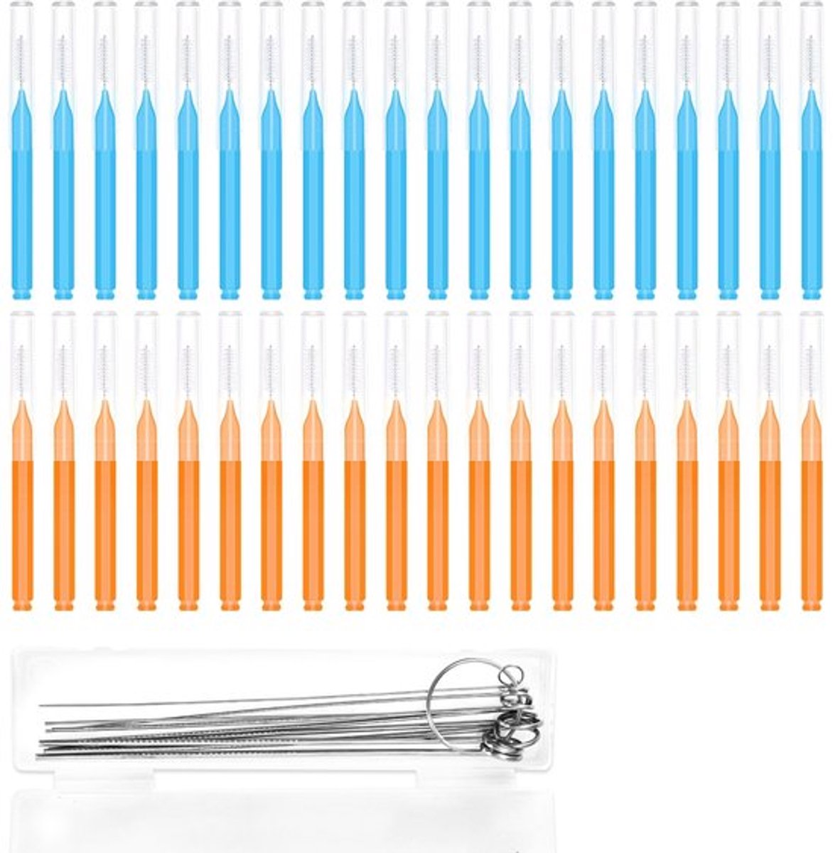 Douchekopreinigingsborstels 50st - Multifunctionele Reinigingsgereedschappen - Anti-Verstopping Picks - PP-Kunststof/Roestvrij Staal - 67mm/100mm - Efficiënt Schoonmaken - Reinigingsset